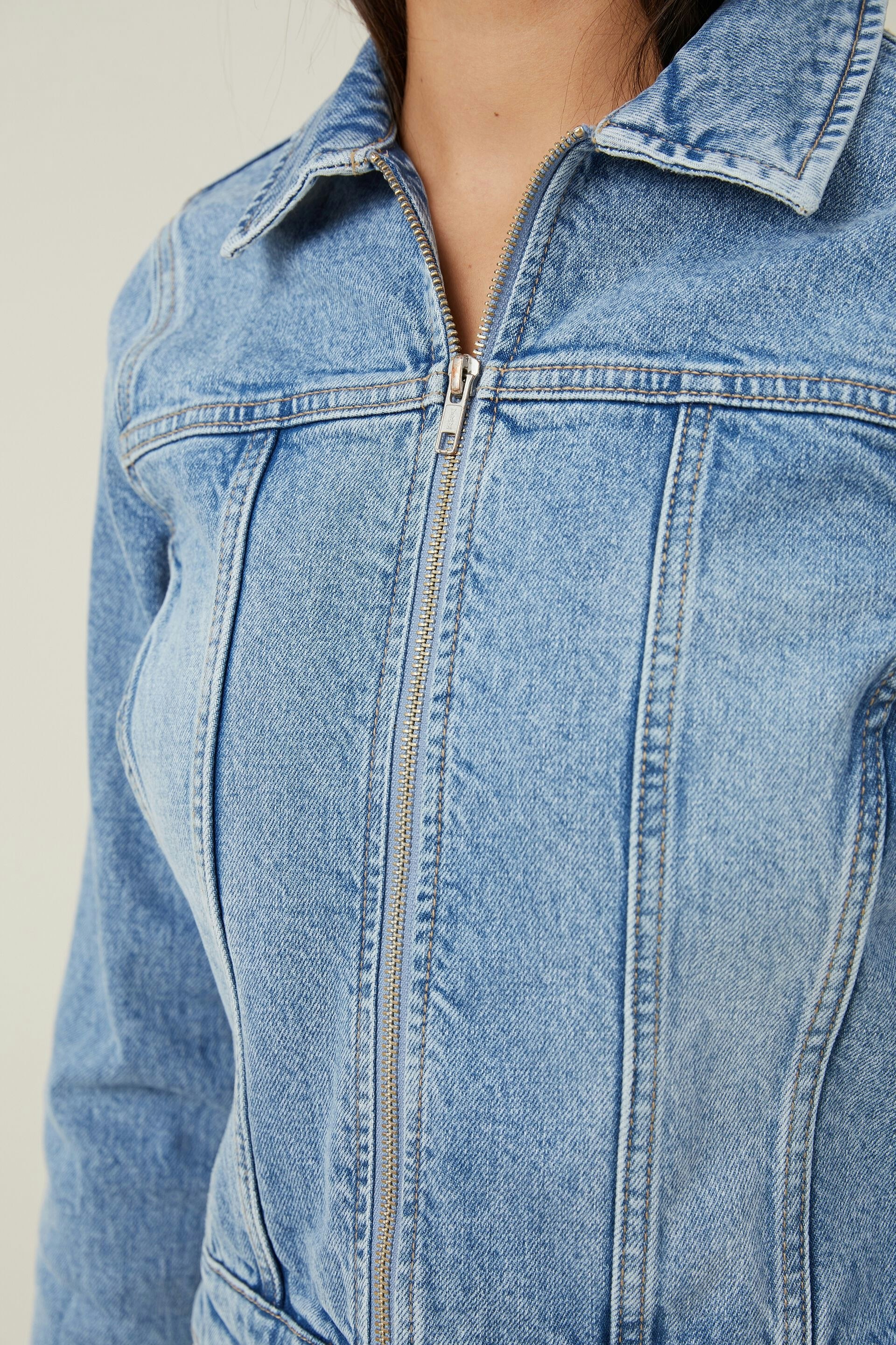 Buy Falmer New Ladies Denim Jacket Women Heritage Fitted Vintage Jean Top  Coat 8-20 (8) Online at desertcartINDIA